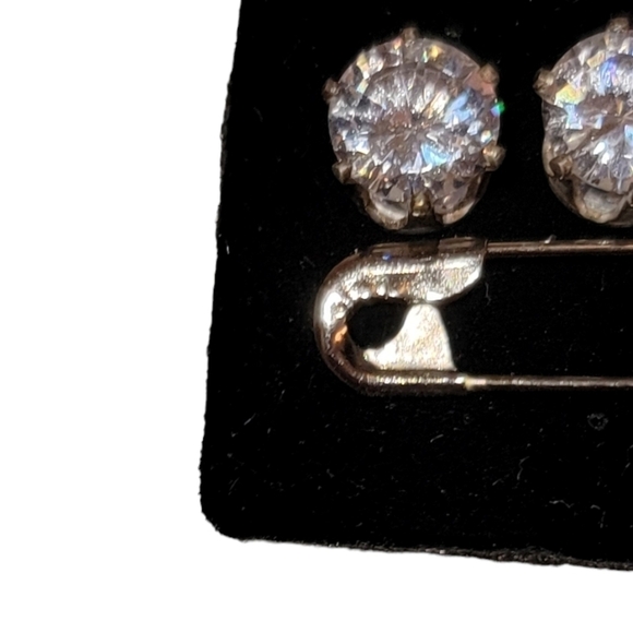 Cubic Zirconia Earrings in a Cowboy Hat - Picture 6 of 10